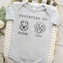 Load image into Gallery viewer, Custom Dog Baby Onesie