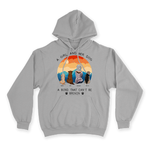 A Girl and Her Dog - Custom Hoodie