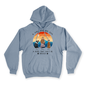 A Girl and Her Dog - Custom Hoodie