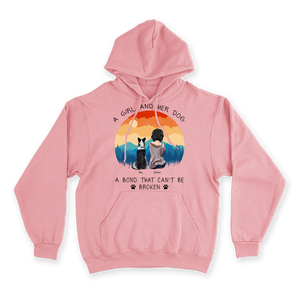 A Girl and Her Dog - Custom Hoodie