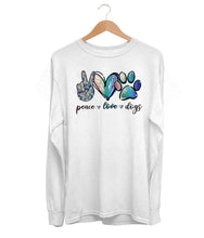 Load image into Gallery viewer, Peace, Love &amp; Dogs Long Sleeve (Unisex)